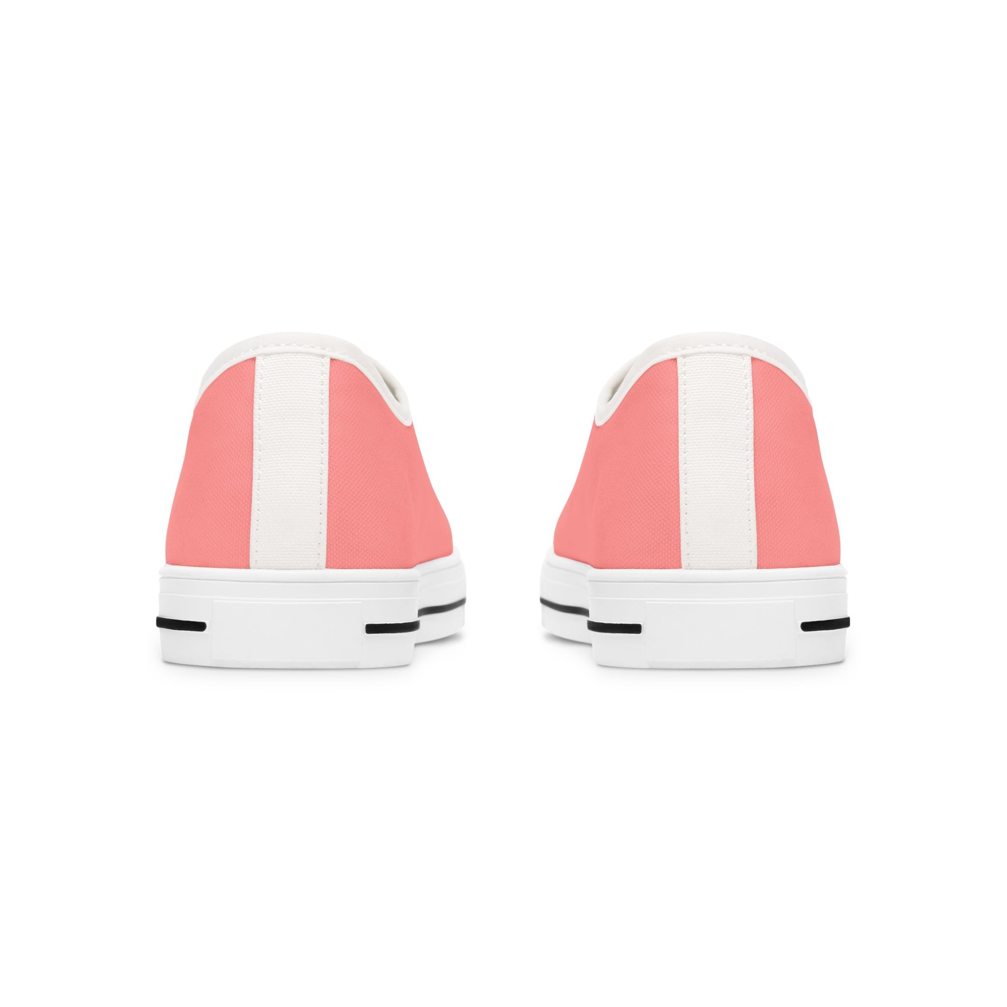 Jimothy Coral Low-Top Canvas Sneakers