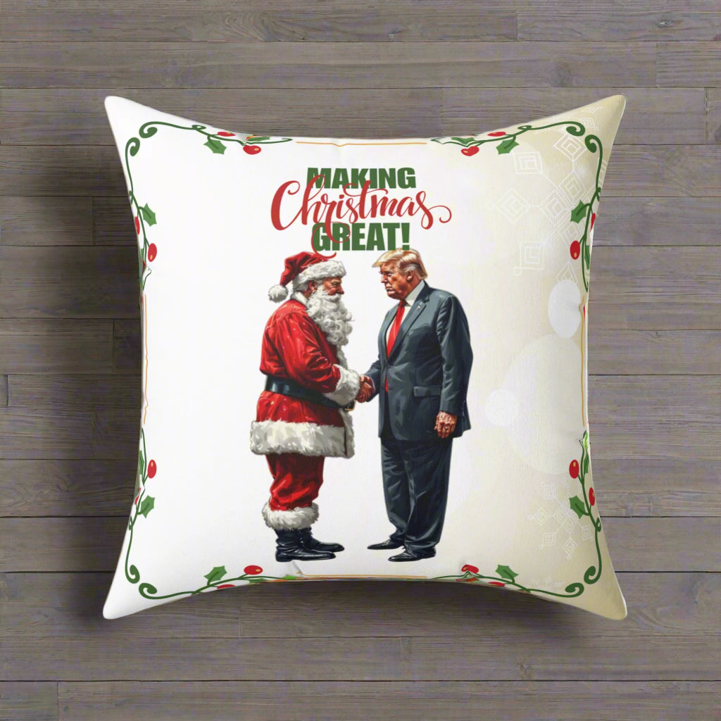 Making Christmas Great Decorative Pillow, Home Decor