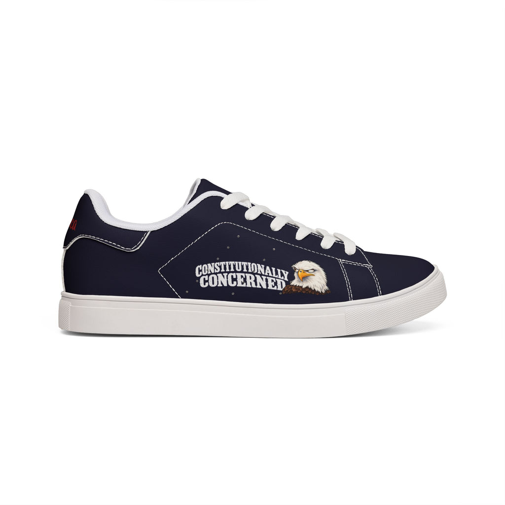 Constitutionally Concerned Eagle Political Humor Low-Top Sneakers