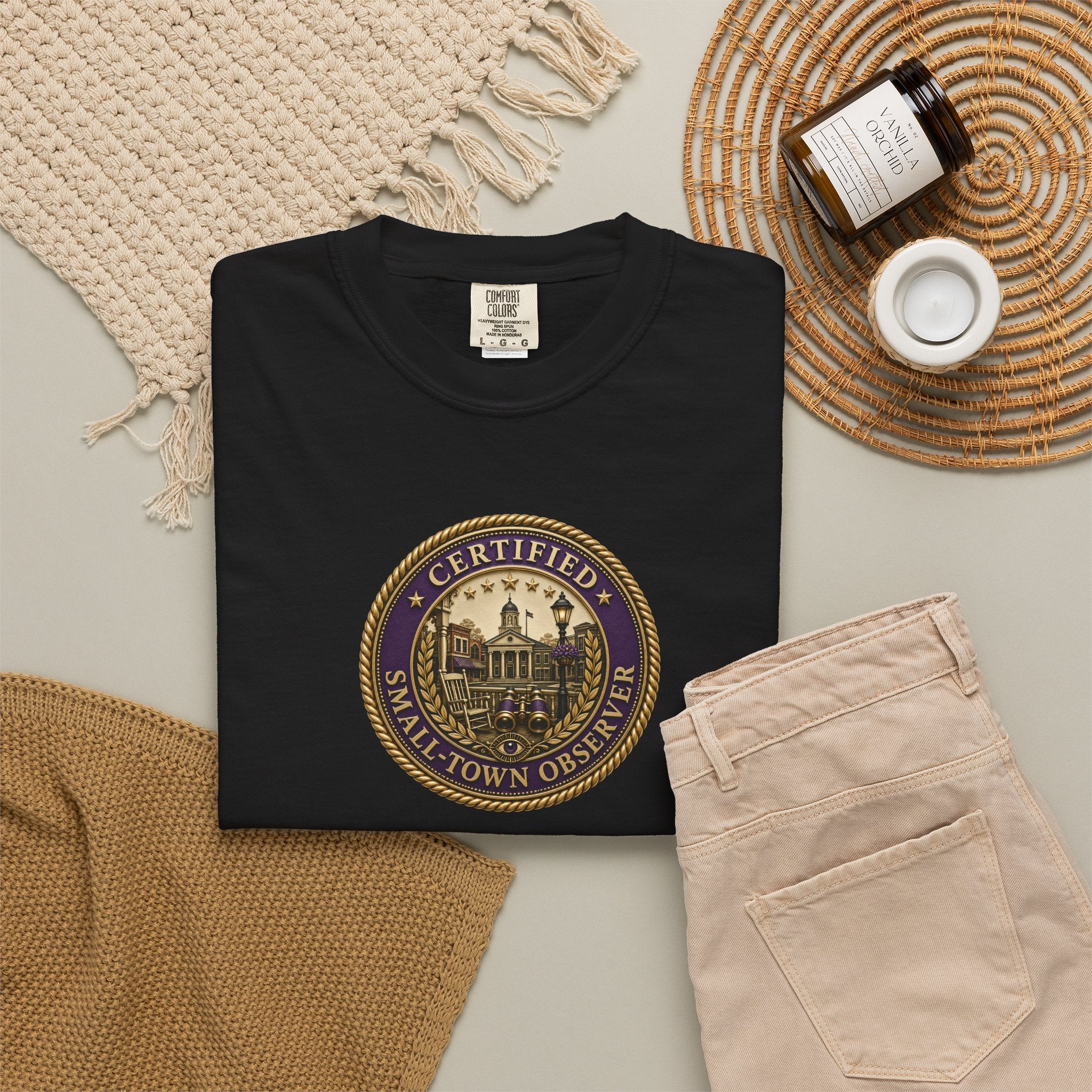 Certified Small-Town Observer Garment-Dyed T-Shirt