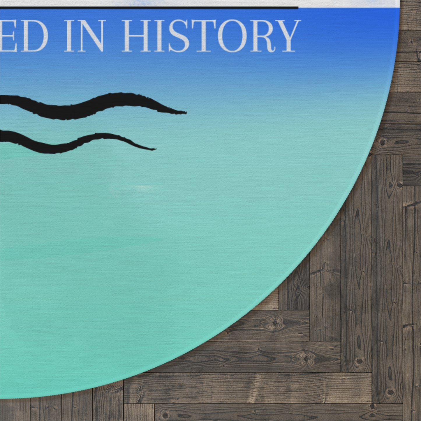 Historic Gulf of Mexico Round Rug