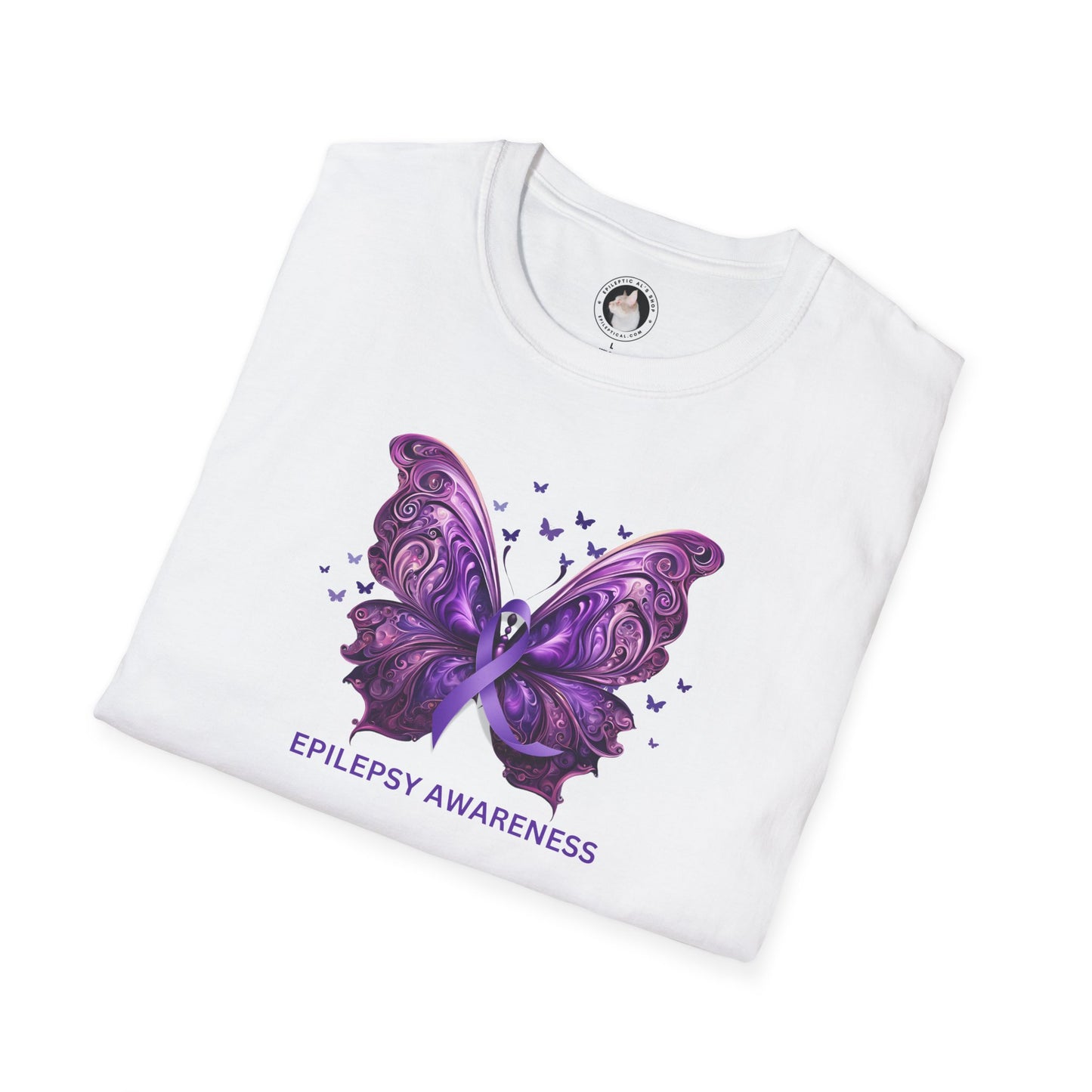 Epilepsy Butterfly Unisex Softstyle T - Shirt - T - Shirt - Epileptic Al’s Shop