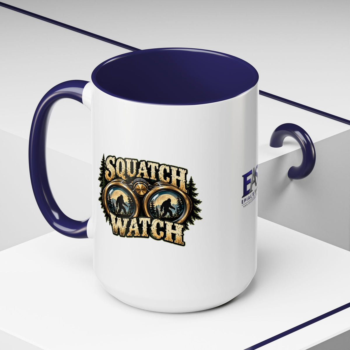 Squatch Watch Bigfoot Mug | Two-Tone Sasquatch Coffee Cup (11oz/15oz)