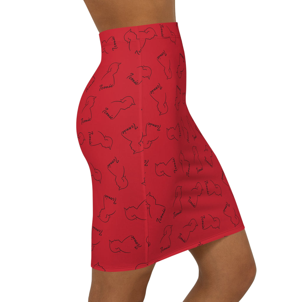 Iconic Silhouette Pencil Skirt — Political Parody Edition