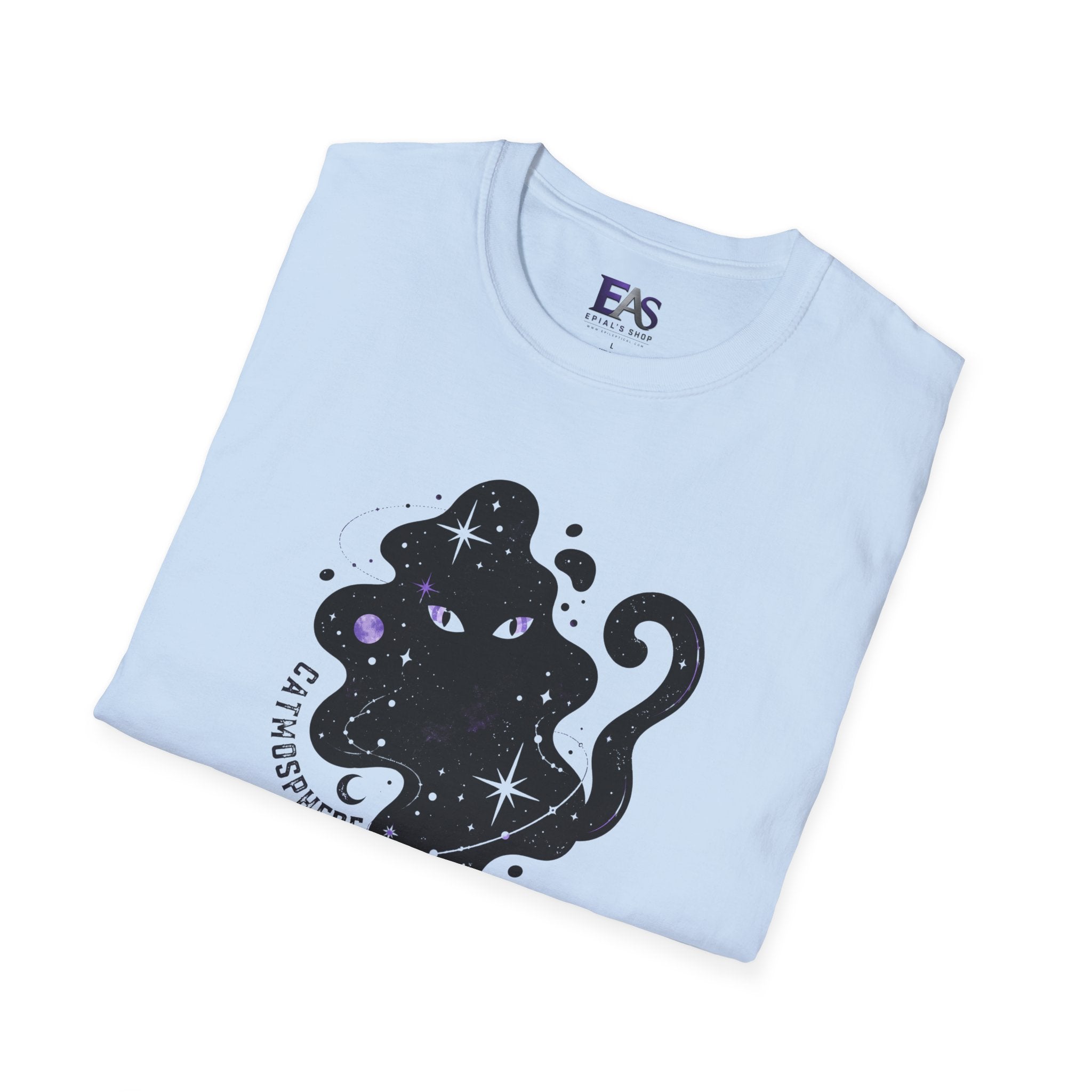 Catmosphere Cosmic Cat T-Shirt | Celestial Black Cat Graphic Tee