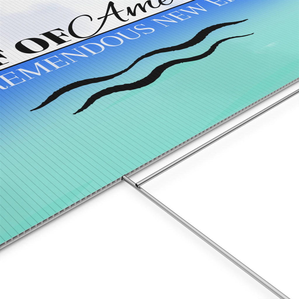 American Gulf Plastic Yard Sign