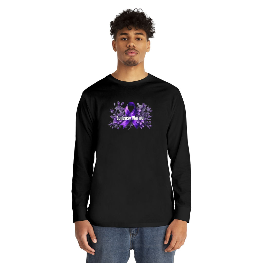 Epilepsy Warrior Long Sleeve Crewneck Tee