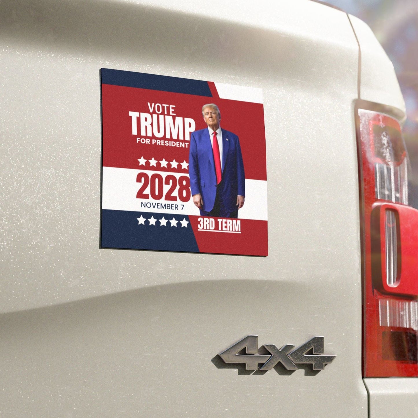 Political Car Magnet - Vote Trump 2028 - Show Your Support