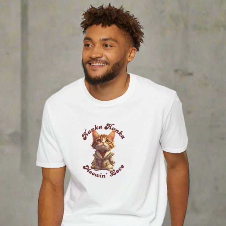 Hunka Hunka Meowin’ Love Graphic Unisex T-Shirt