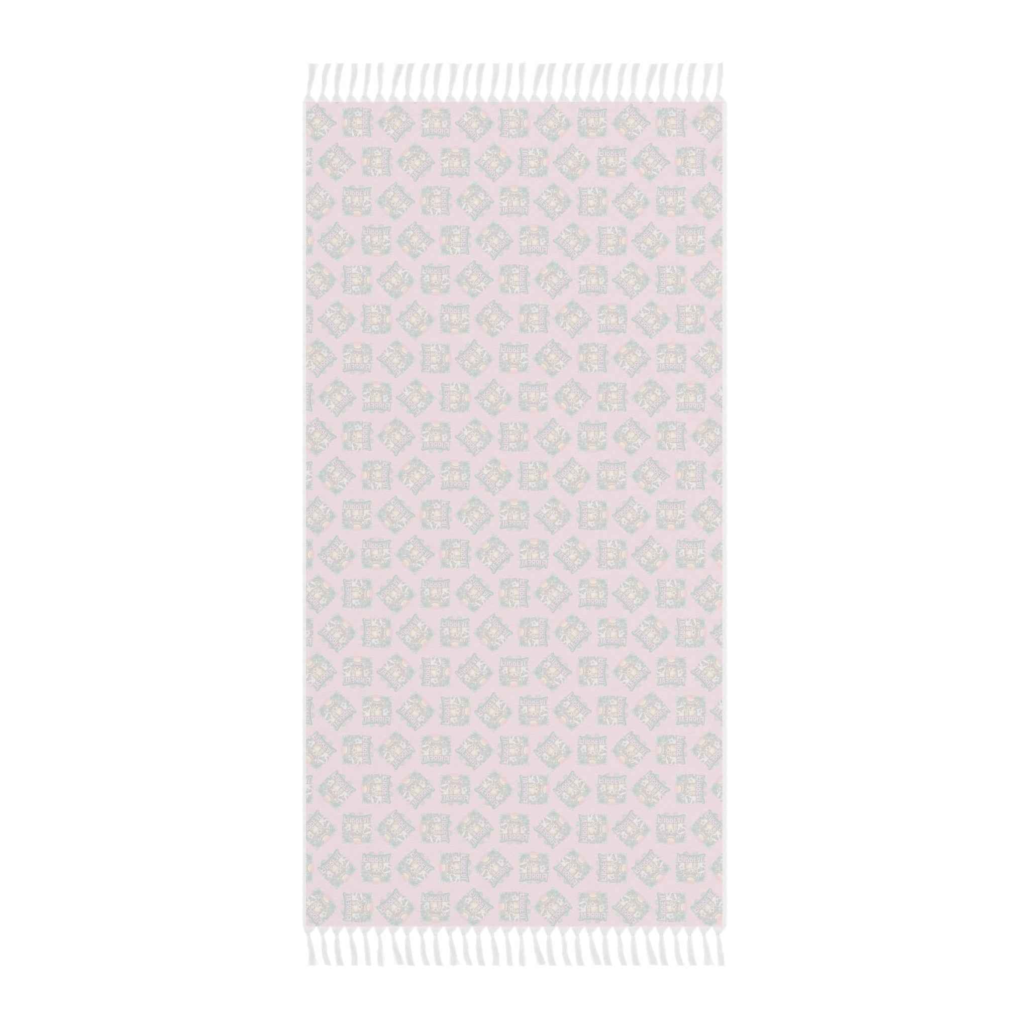 Furreal Cat Beach Cloth – Pink Boho Tassel Wrap, Towel
