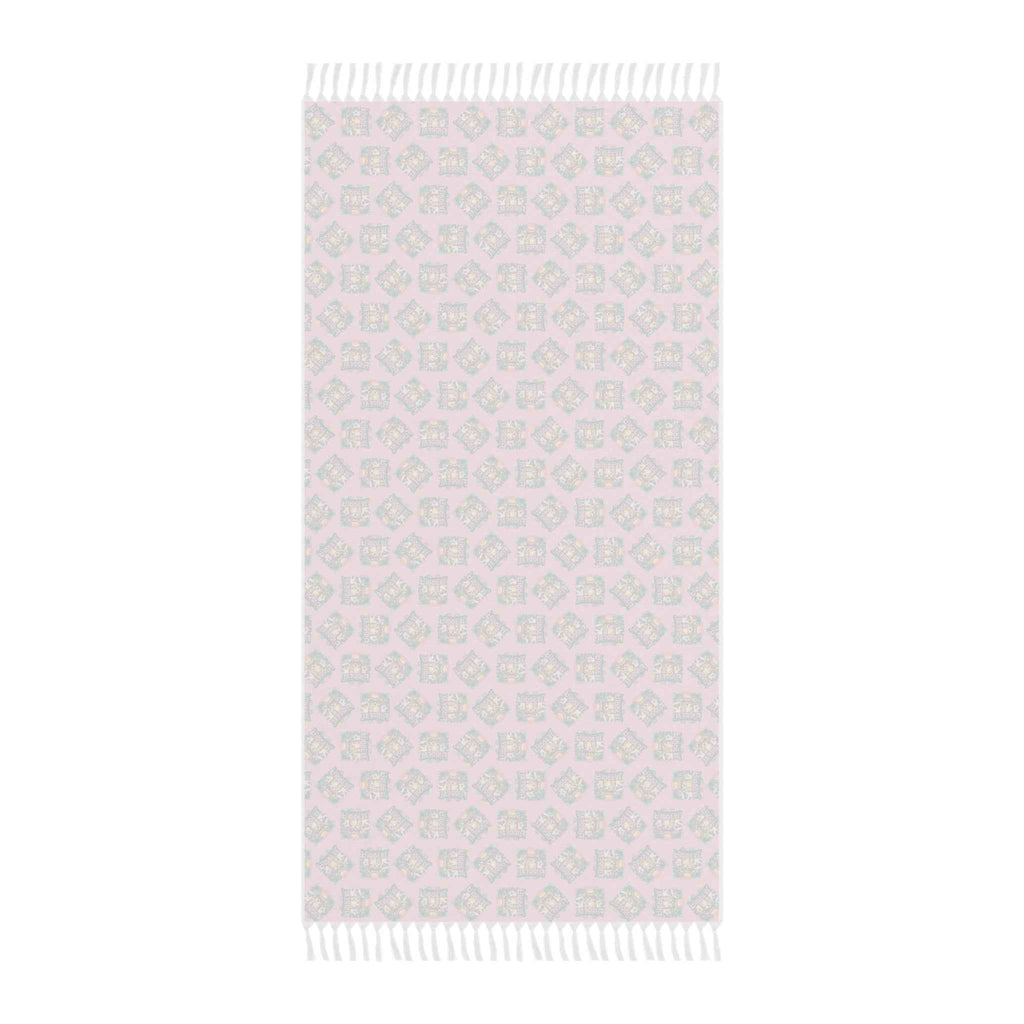 Furreal Cat Beach Cloth – Pink Boho Tassel Wrap, Towel