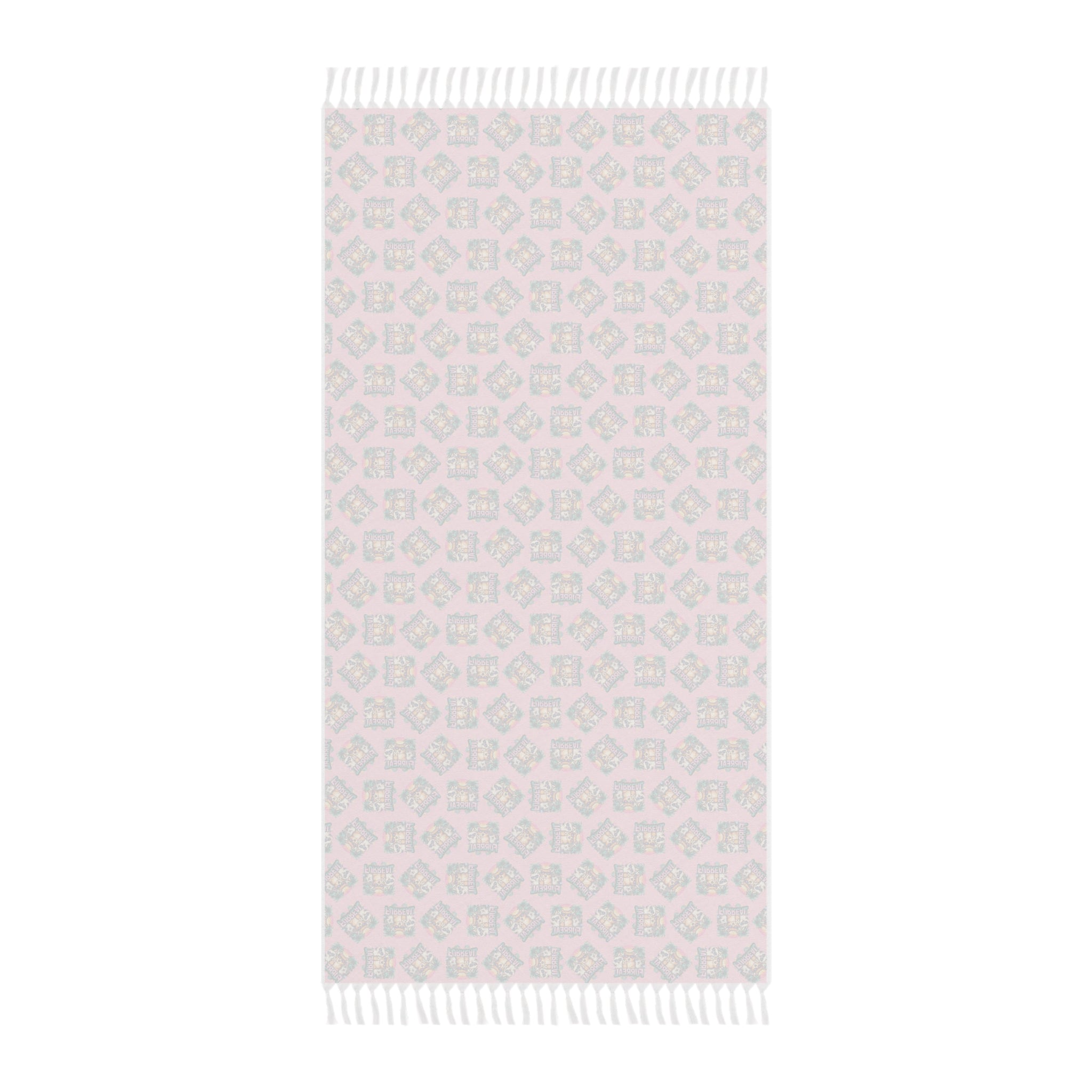 Furreal Cat Beach Cloth – Pink Boho Tassel Wrap, Towel & Travel Blanket
