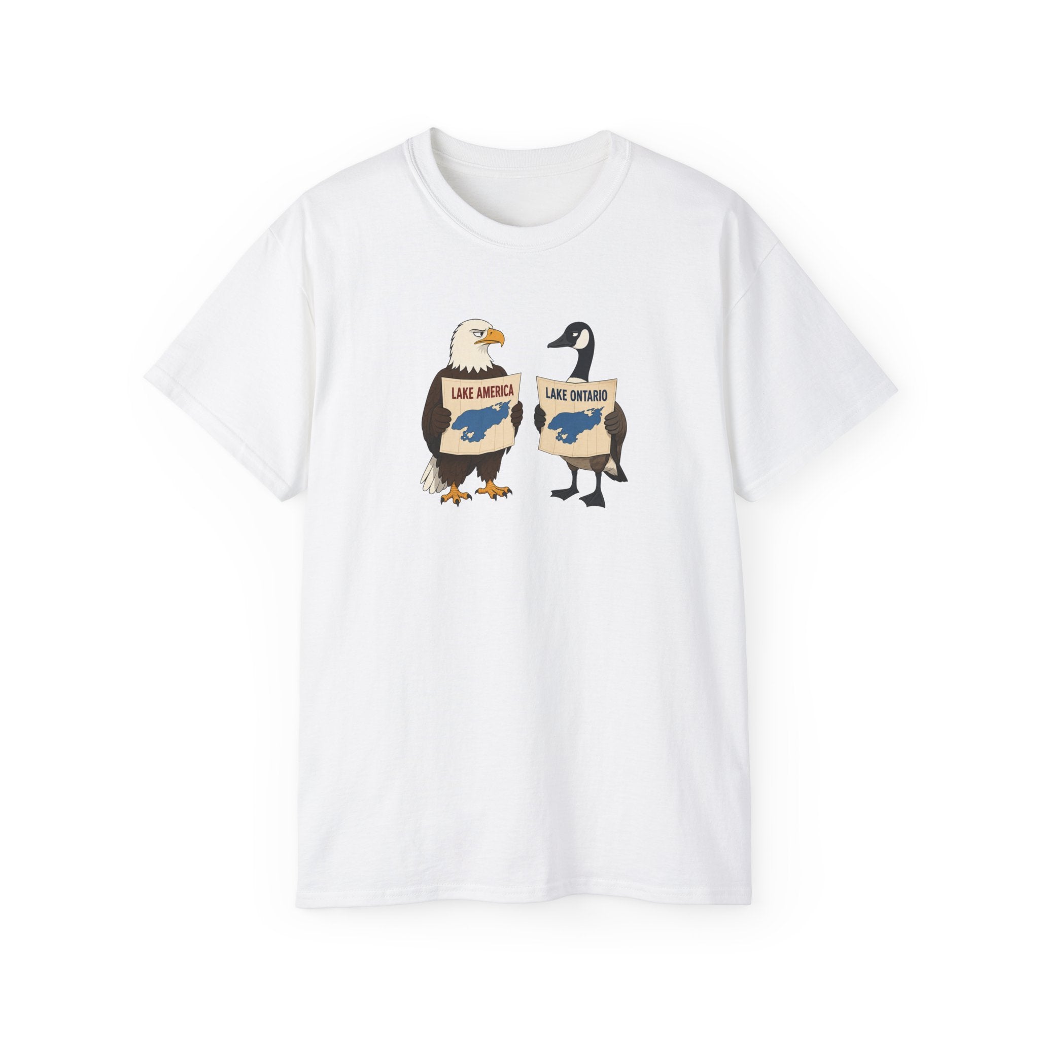 Lake America vs. Lake Ontario Eagle and Goose T-Shirt