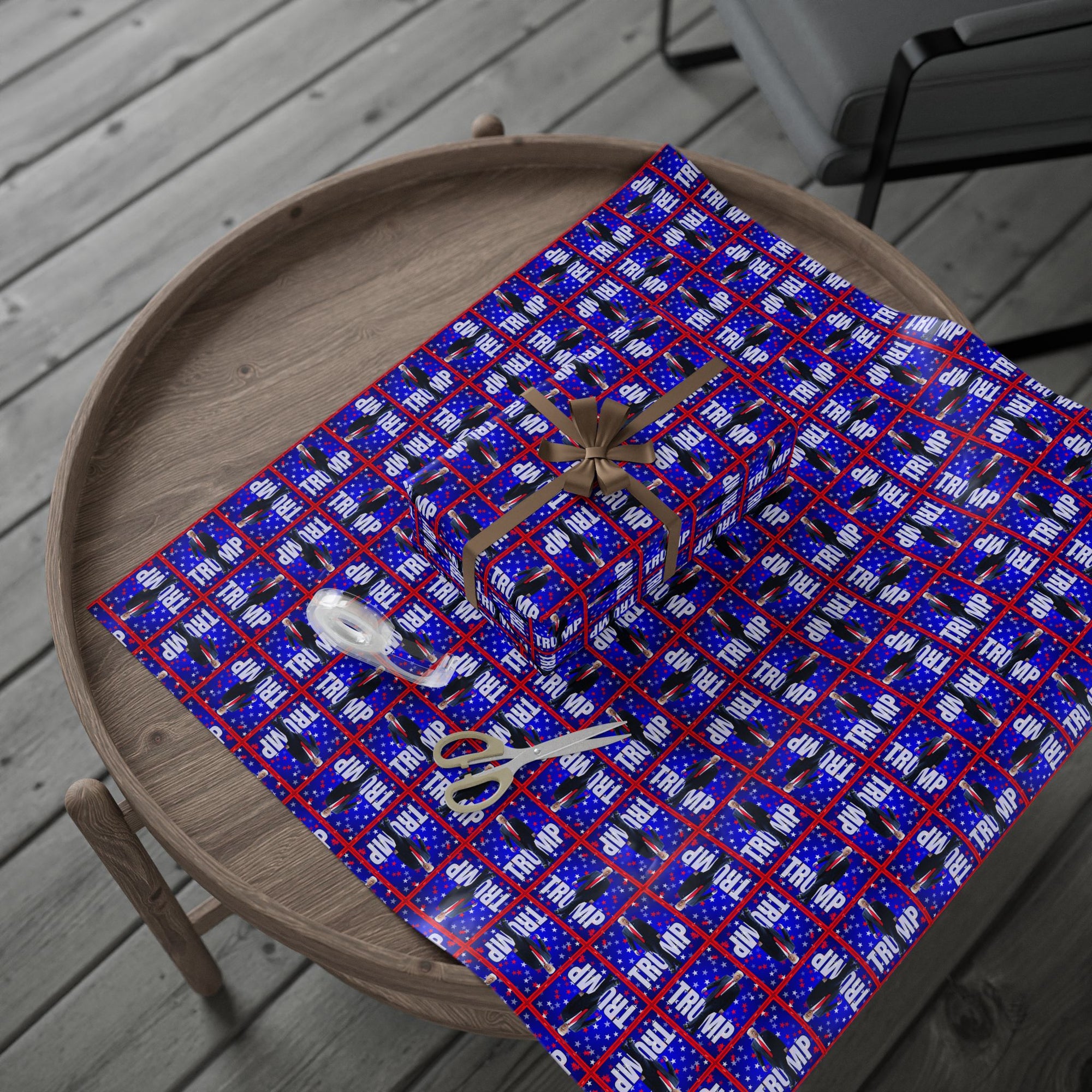 All Occasion Trump Themed Wrapping Paper