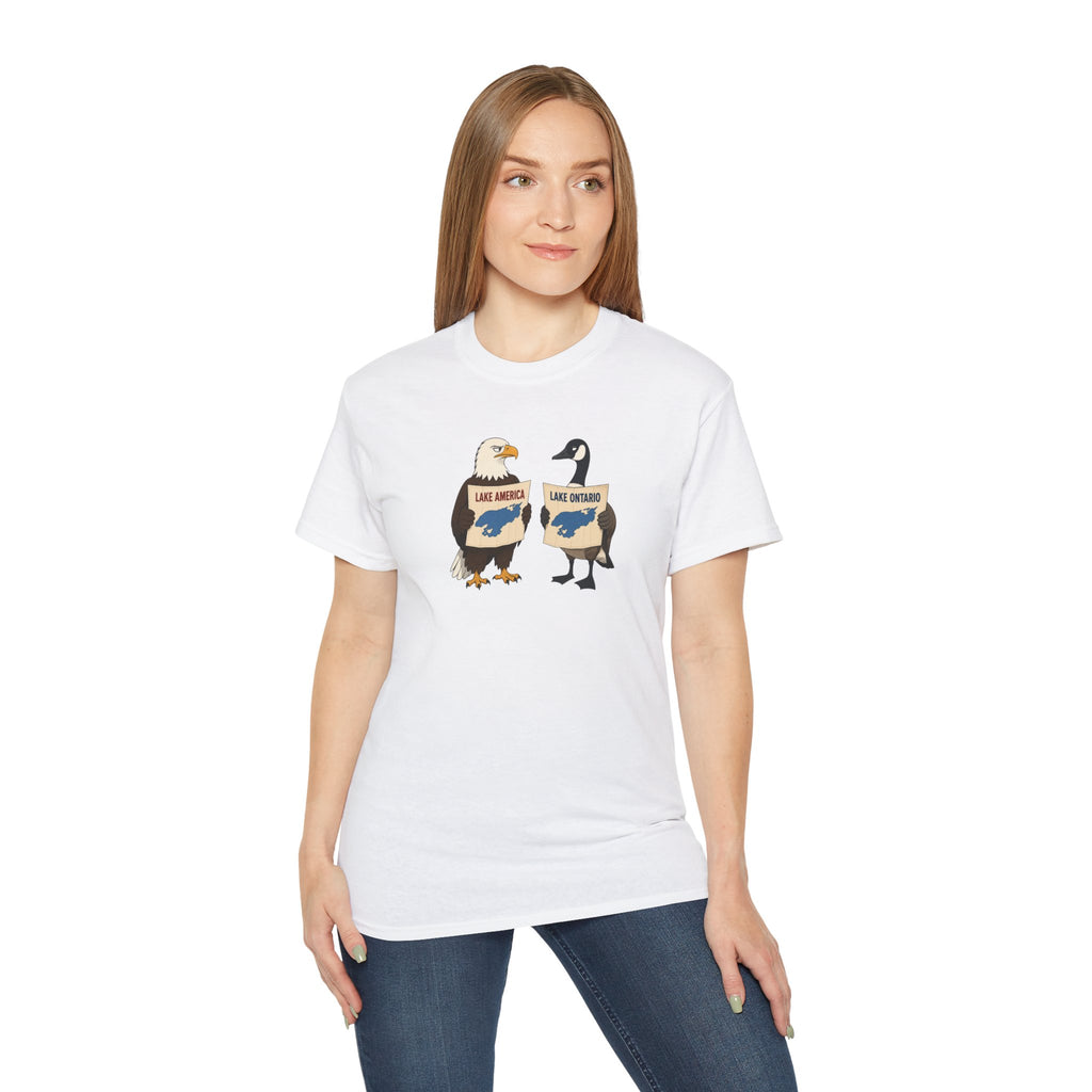 Lake America vs. Lake Ontario Eagle and Goose T-Shirt