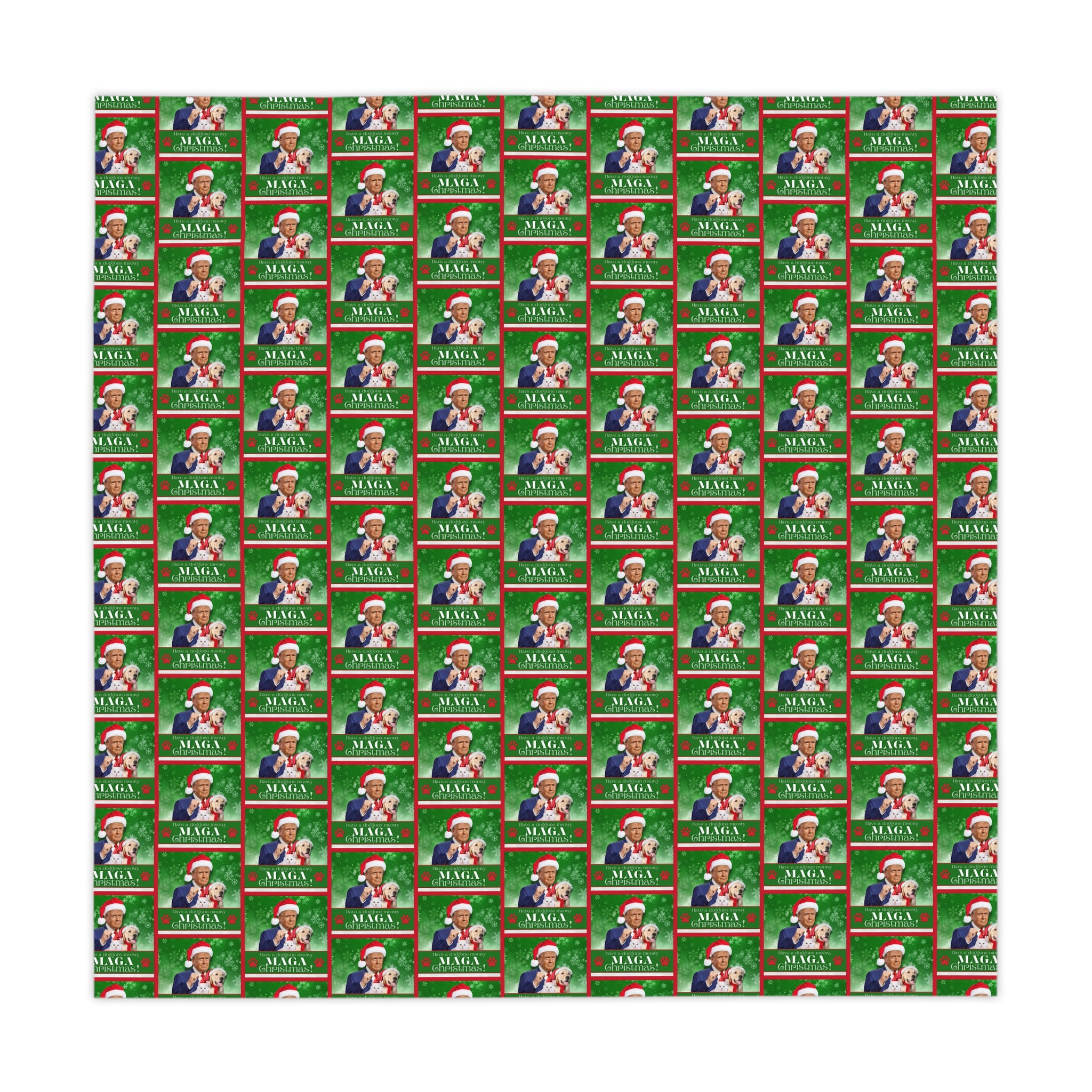 Photo depicting the ​MAGA Christmas Tablecloth from EpiAl's Shop.