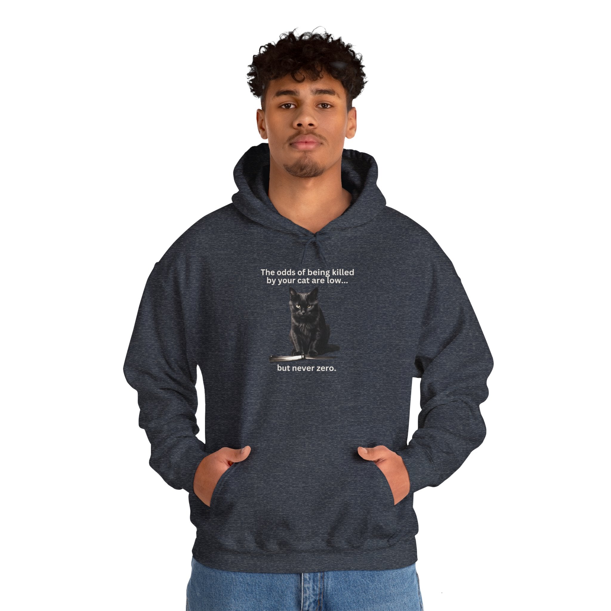Photo depicting the ​Odds Unisex Heavy Blend™ Hooded Sweatshirt from EpiAl's Shop.