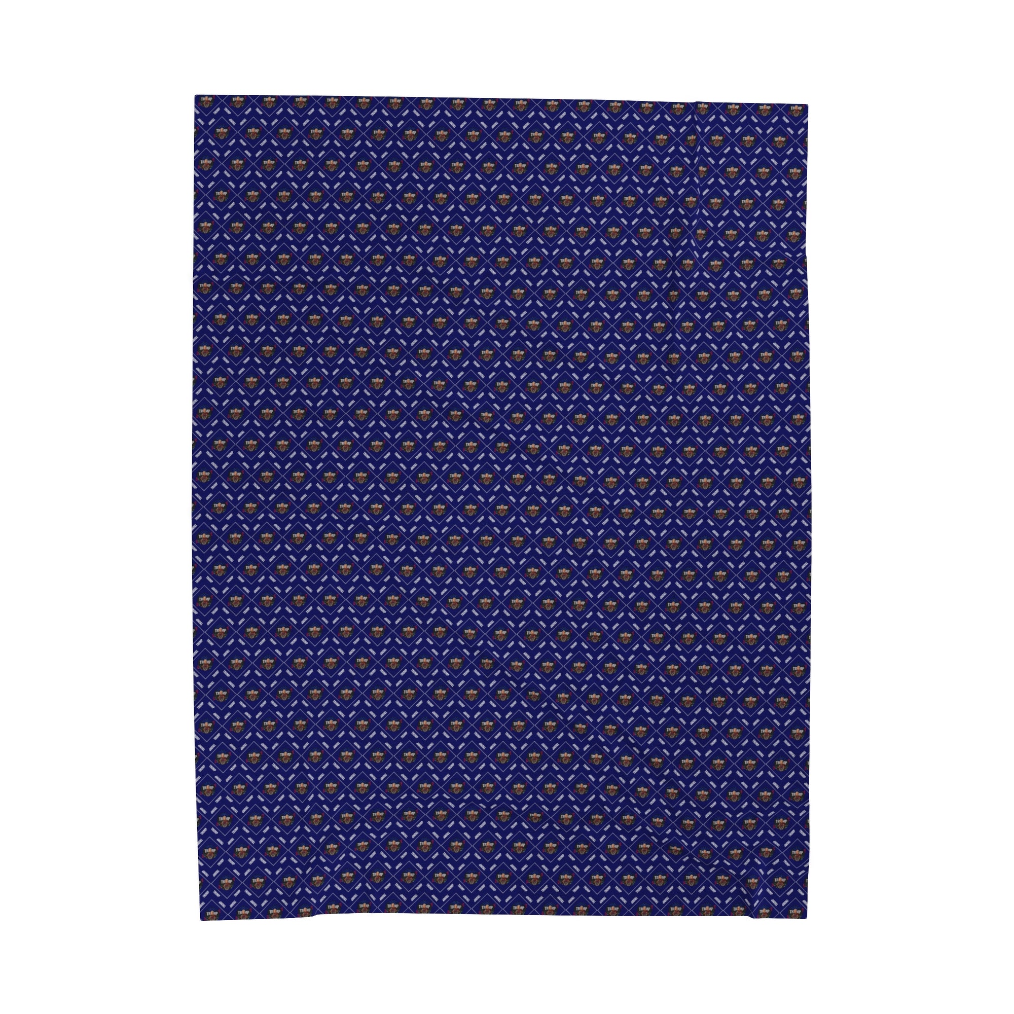 Trump Pattern Velveteen Plush Blanket
