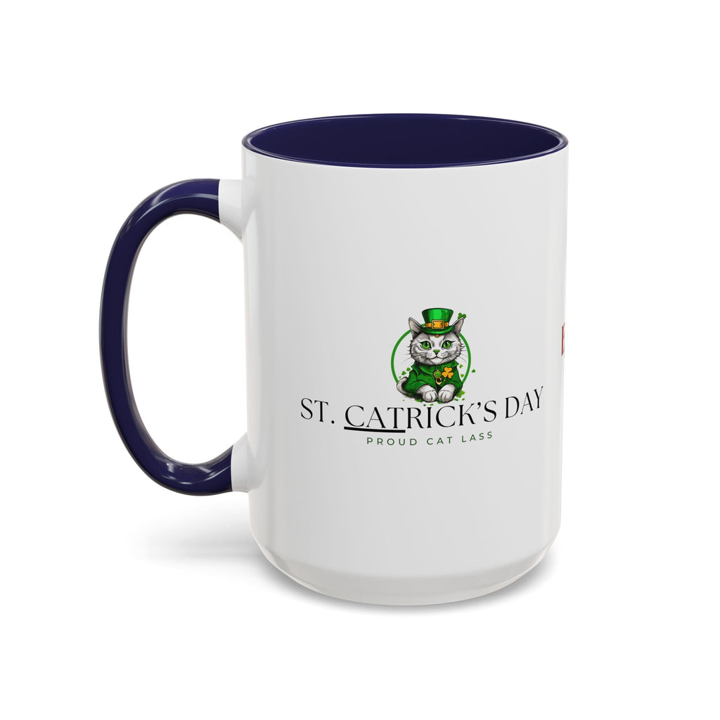 St. Patrick's Day Cat Coffee Mug - Proud Cat Lass Design Printify