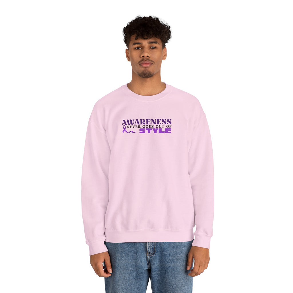 “Awareness Never Goes Out of Style” Embroidered Sweatshirt