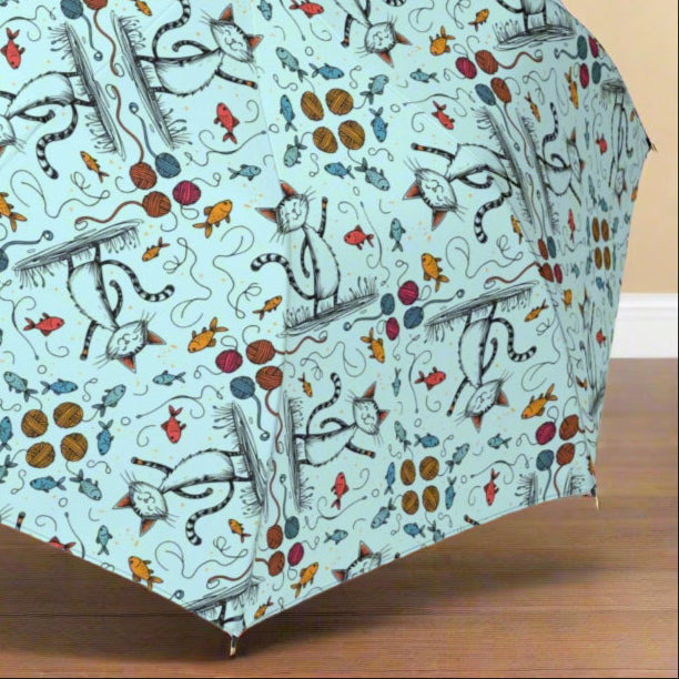 Happy Cat Patterned Umbrella for Every Occasion