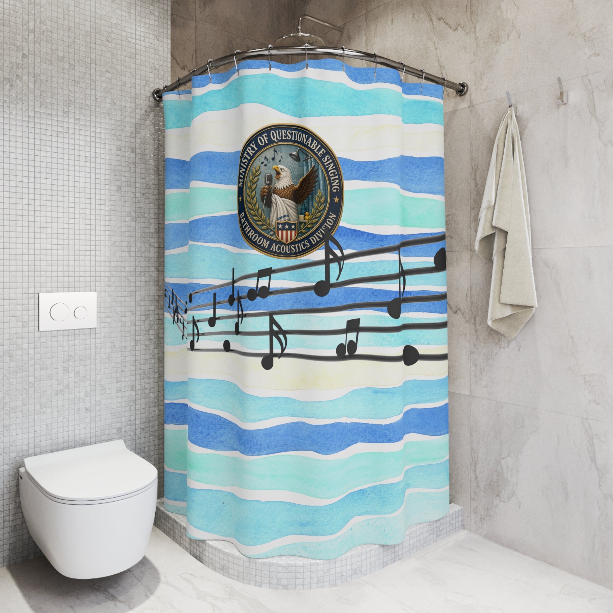 Ministry of Questionable Singing Shower Curtain