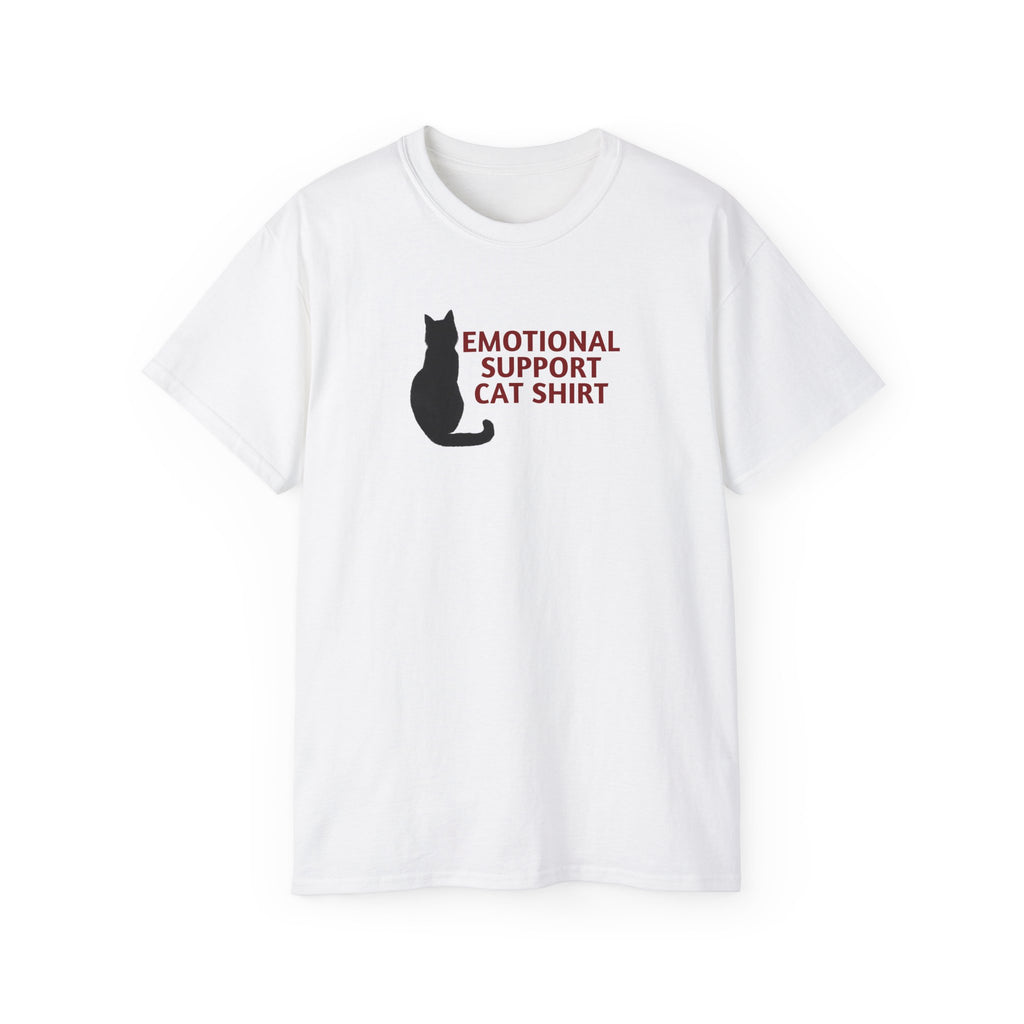 Emotional Support Cat Shirt, Unisex Ultra Cotton Tee - T - Shirt - Epileptic Al’s Shop