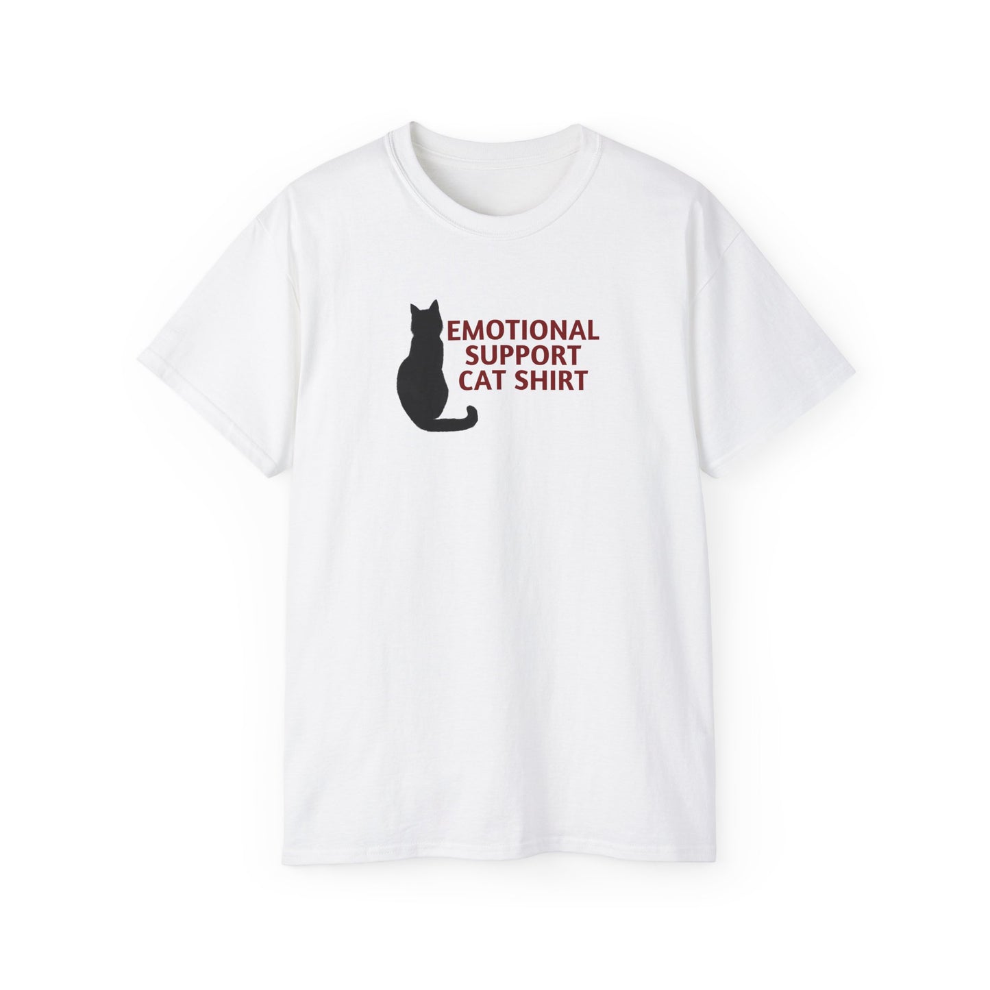 Emotional Support Cat Shirt, Unisex Ultra Cotton Tee - T - Shirt - Epileptic Al’s Shop