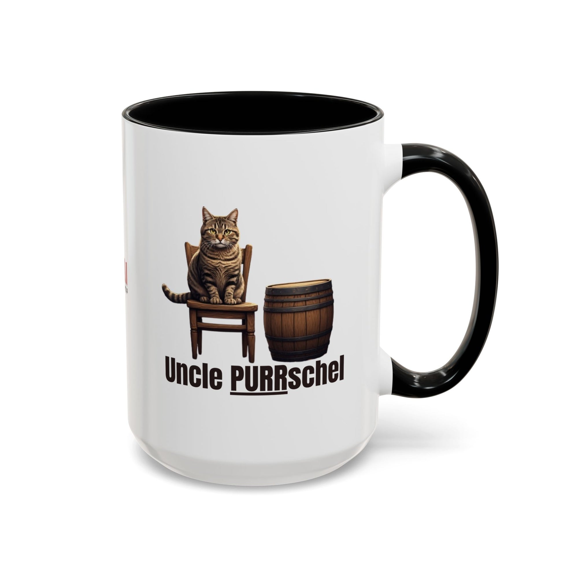 Humorous Uncle Purrschel Cat Accent Coffee Mug