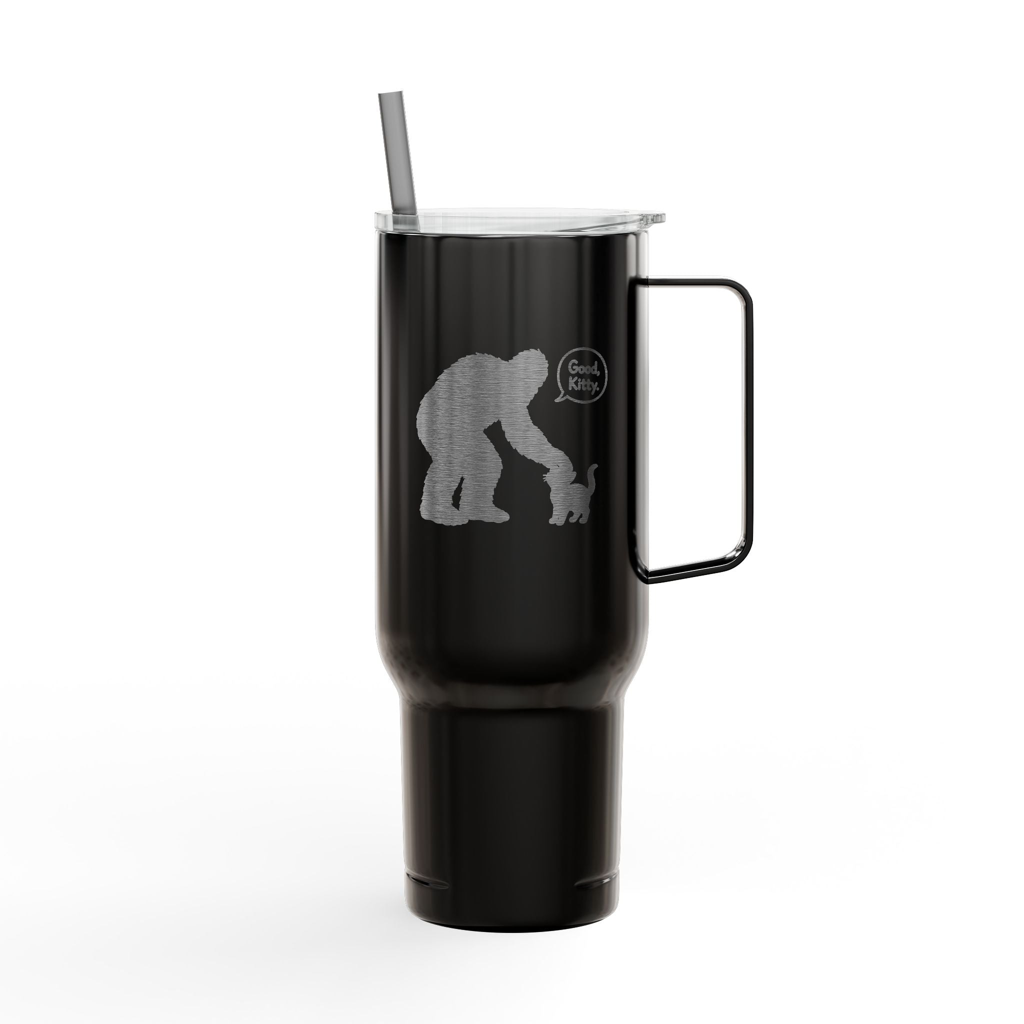 Bigfoot & Cat “Good, Kitty.” 40 oz Insulated Tumbler