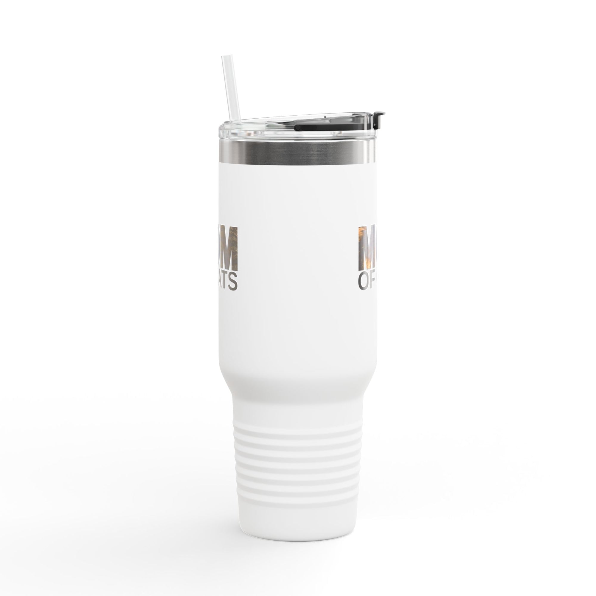 Mom of Cats Insulated Travel Mug - 40oz Coffee Tumbler for Cat Lovers