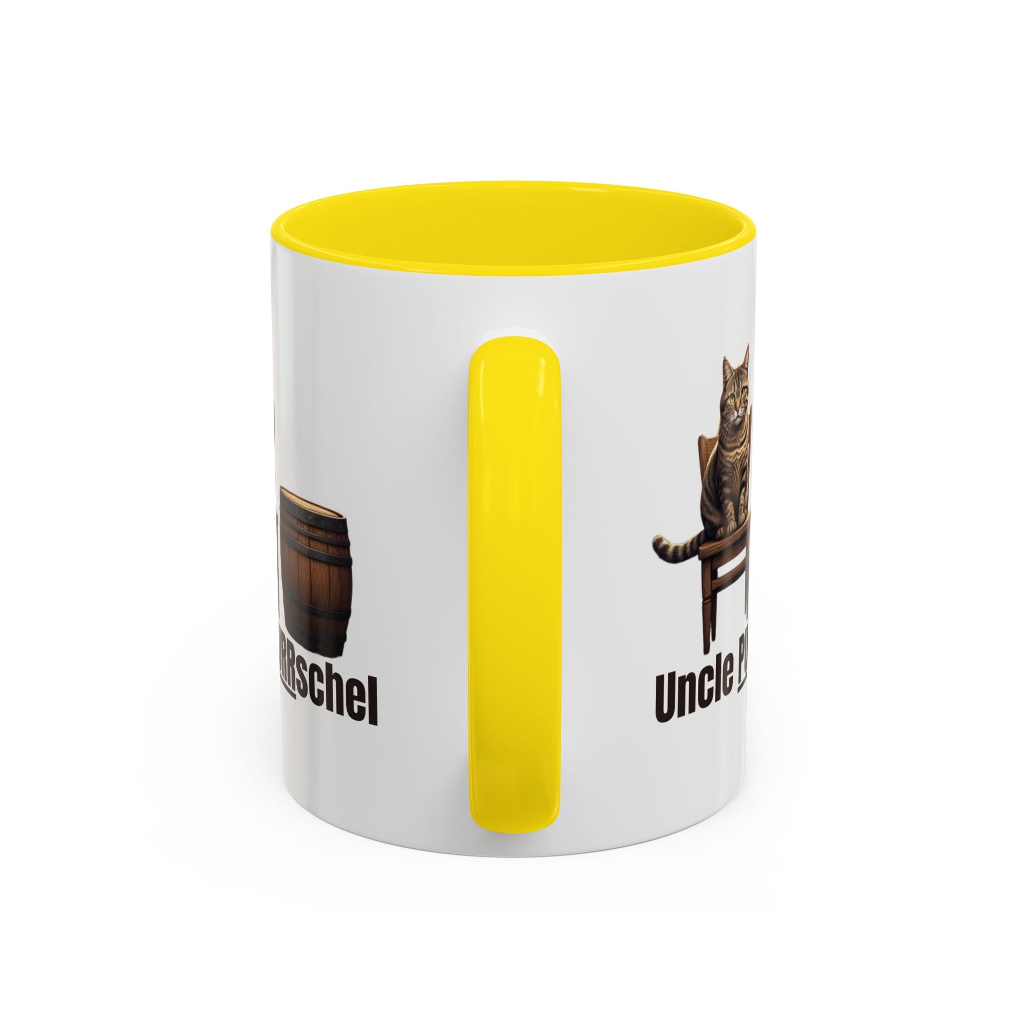 Humorous Uncle Purrschel Cat Accent Coffee Mug