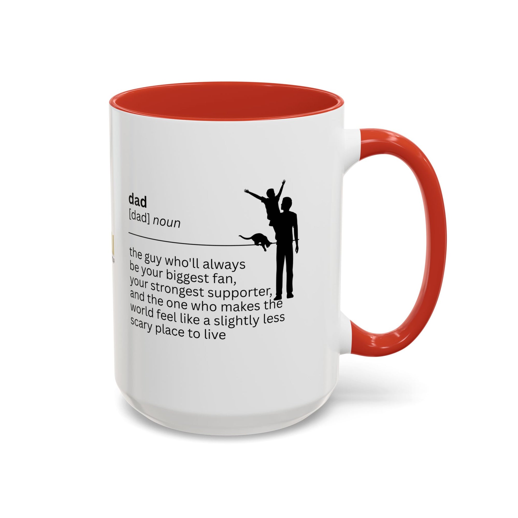 Dad Biggest Fan Accent Coffee Mug - Perfect Gift for Dads