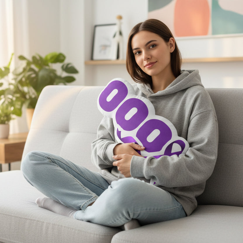 OOO Shaped Pillow – Out Of Ordinary | Epilepsy Awareness