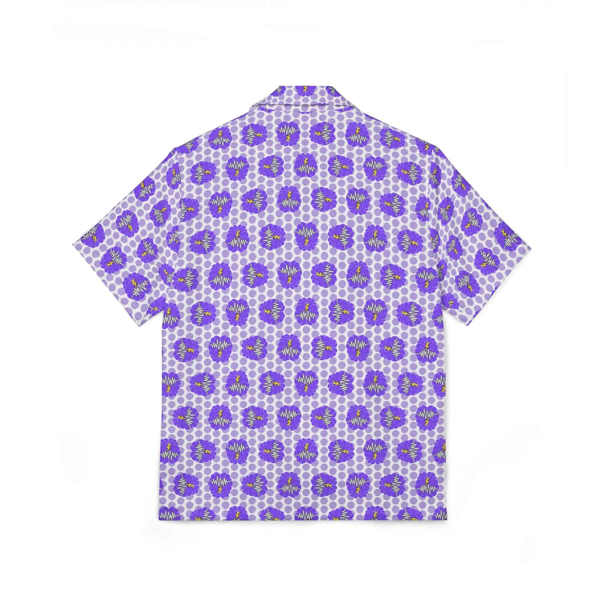Brain Static Beach Club Camp Shirt | Epilepsy Awareness Button-Up