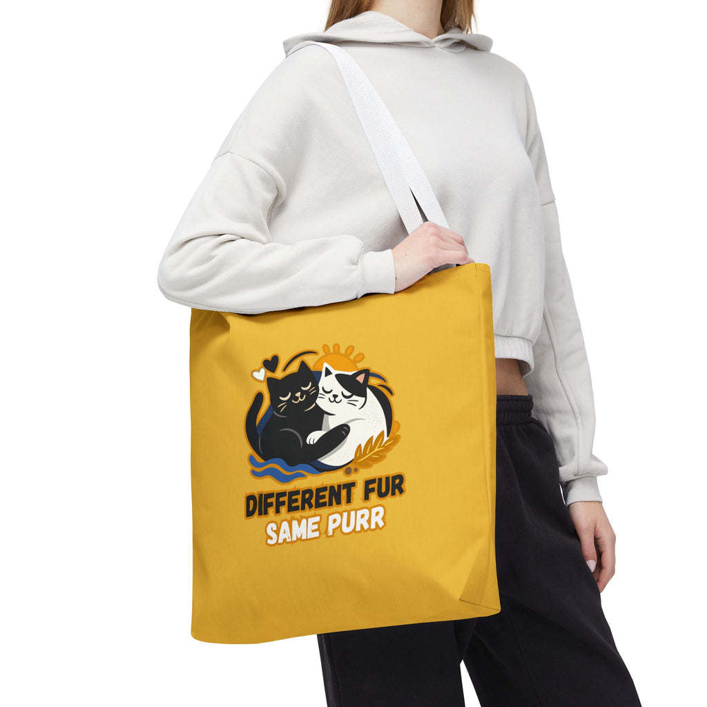 Different Fur, Same Purr Cat Tote Bag – Cozy Friendship Market Bag