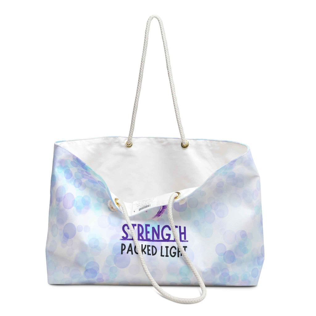 Strength, Packed Light – Epilepsy Awareness Weekender Bag