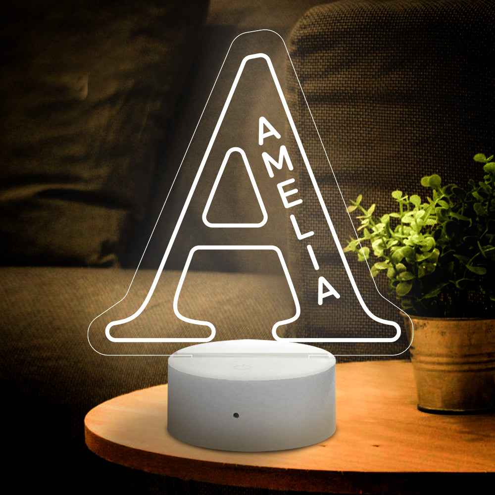 LED A–Z Personalized Lamp | “Yes, It’s Your Name. Obviously.”