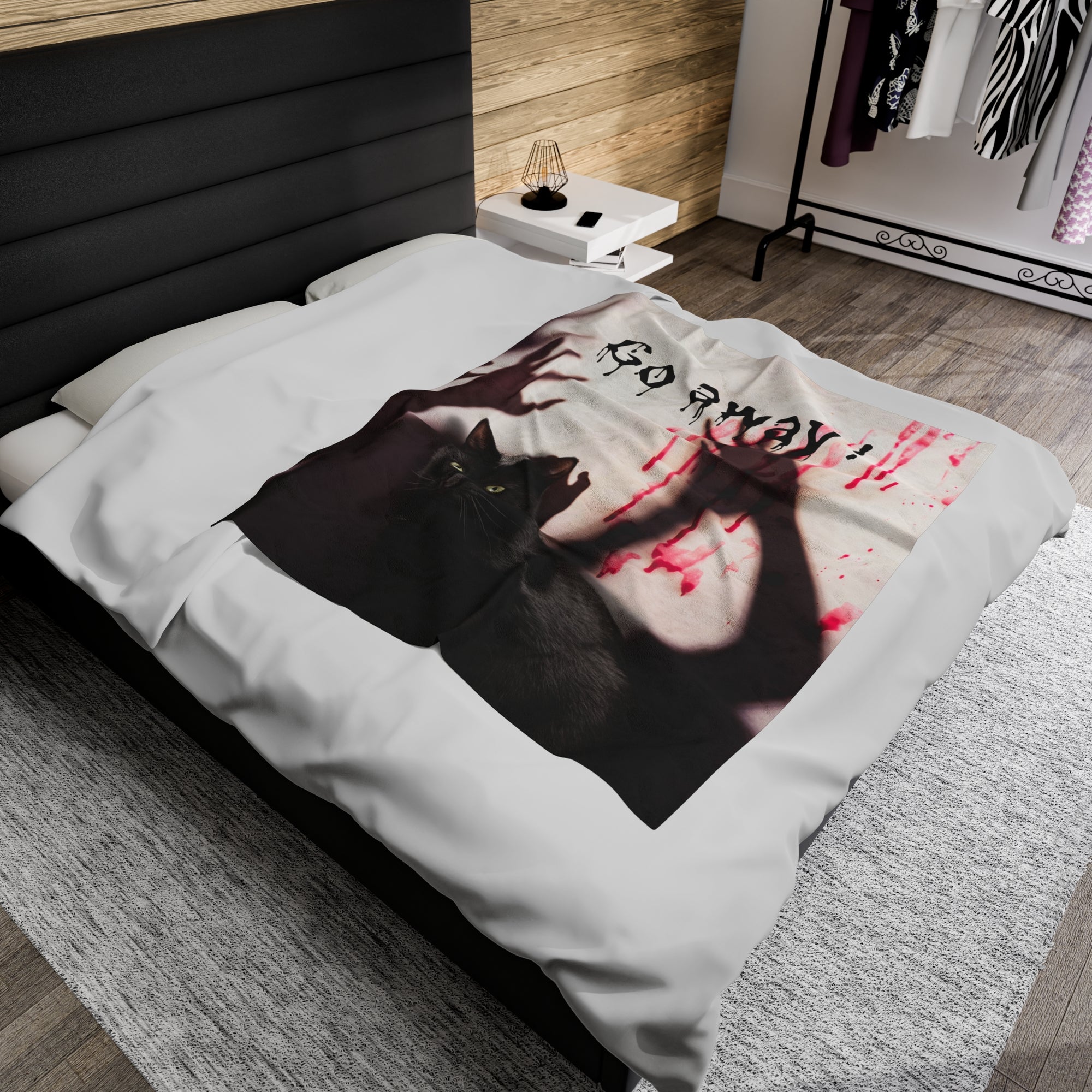 Go Away Velveteen Plush Blanket