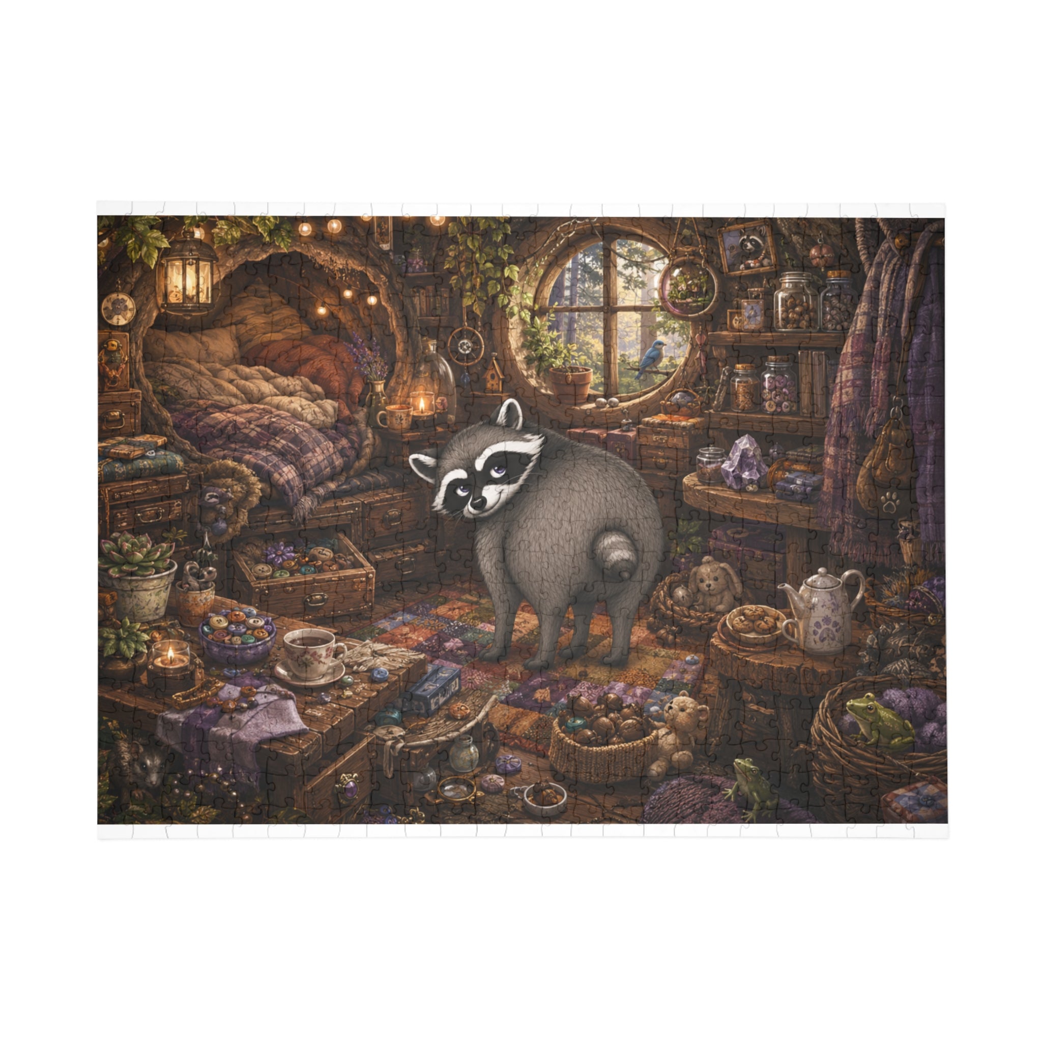 Jimothy’s Cozy Woodland Hideaway Jigsaw Puzzle (96/252/500/1000 pcs)