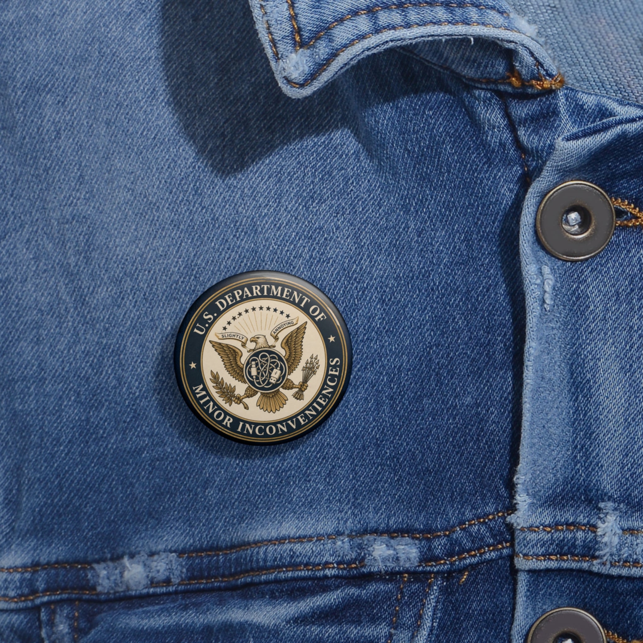 U.S. Department of Minor Inconveniences Pinback Button