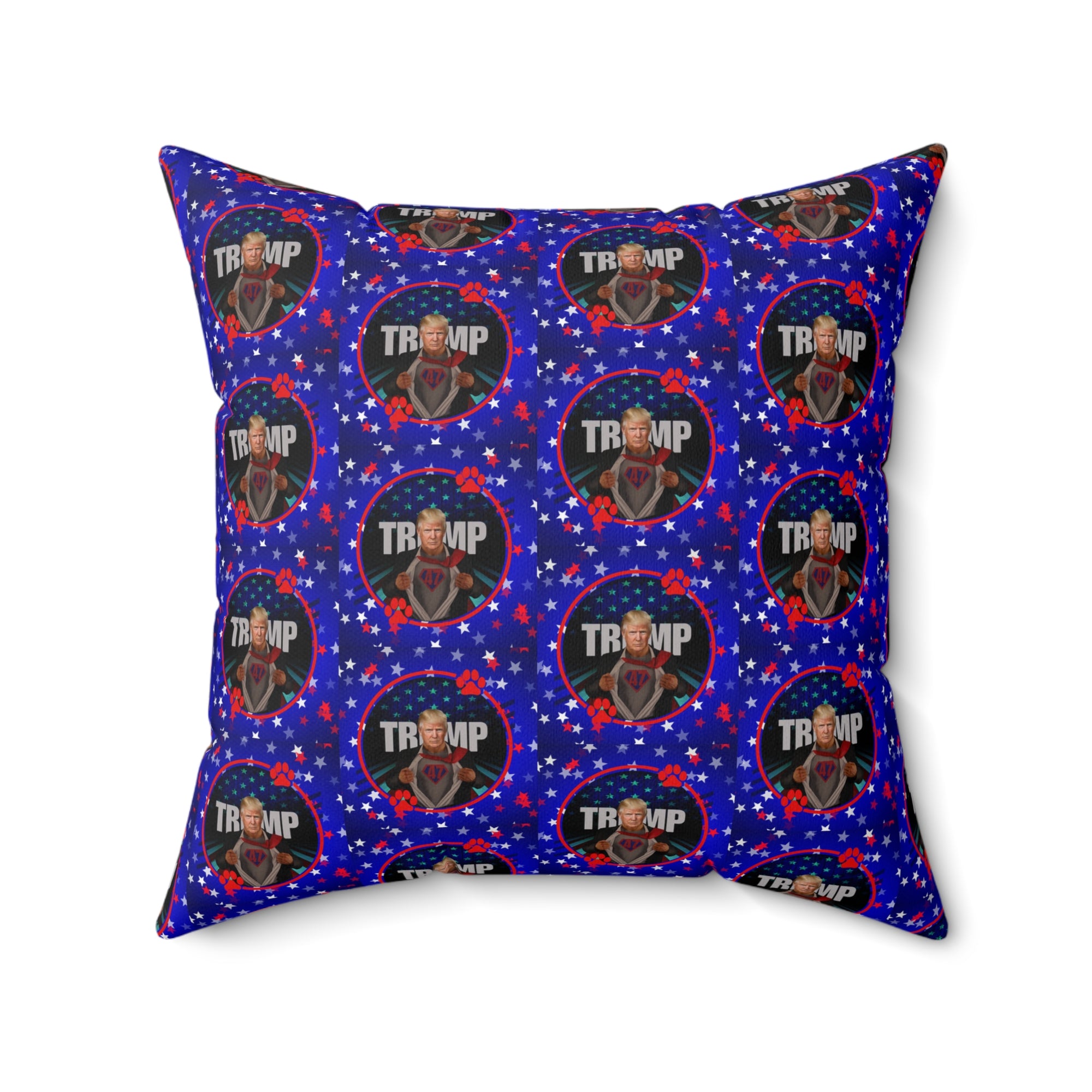 Stars & Trump 47 Faux Suede Square Pillow
