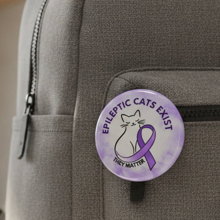 Epikitty Pinback Button – Epileptic Cats Exist. They Matter.