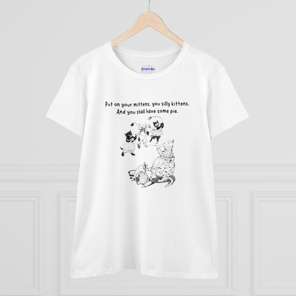 Kittens and Mittens Women's Midweight Cotton Tee - T - Shirt - Epileptic Al’s Shop