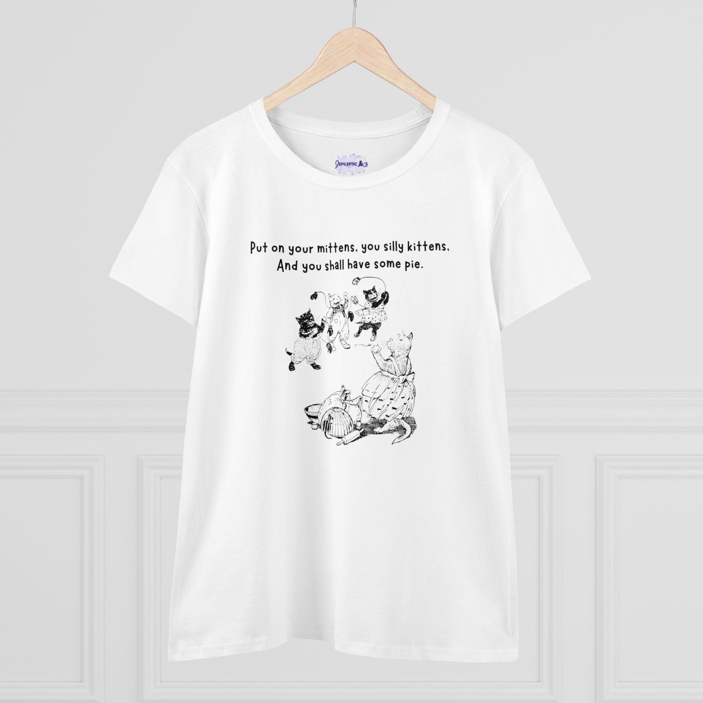 Kittens and Mittens Women's Midweight Cotton Tee - T - Shirt - Epileptic Al’s Shop