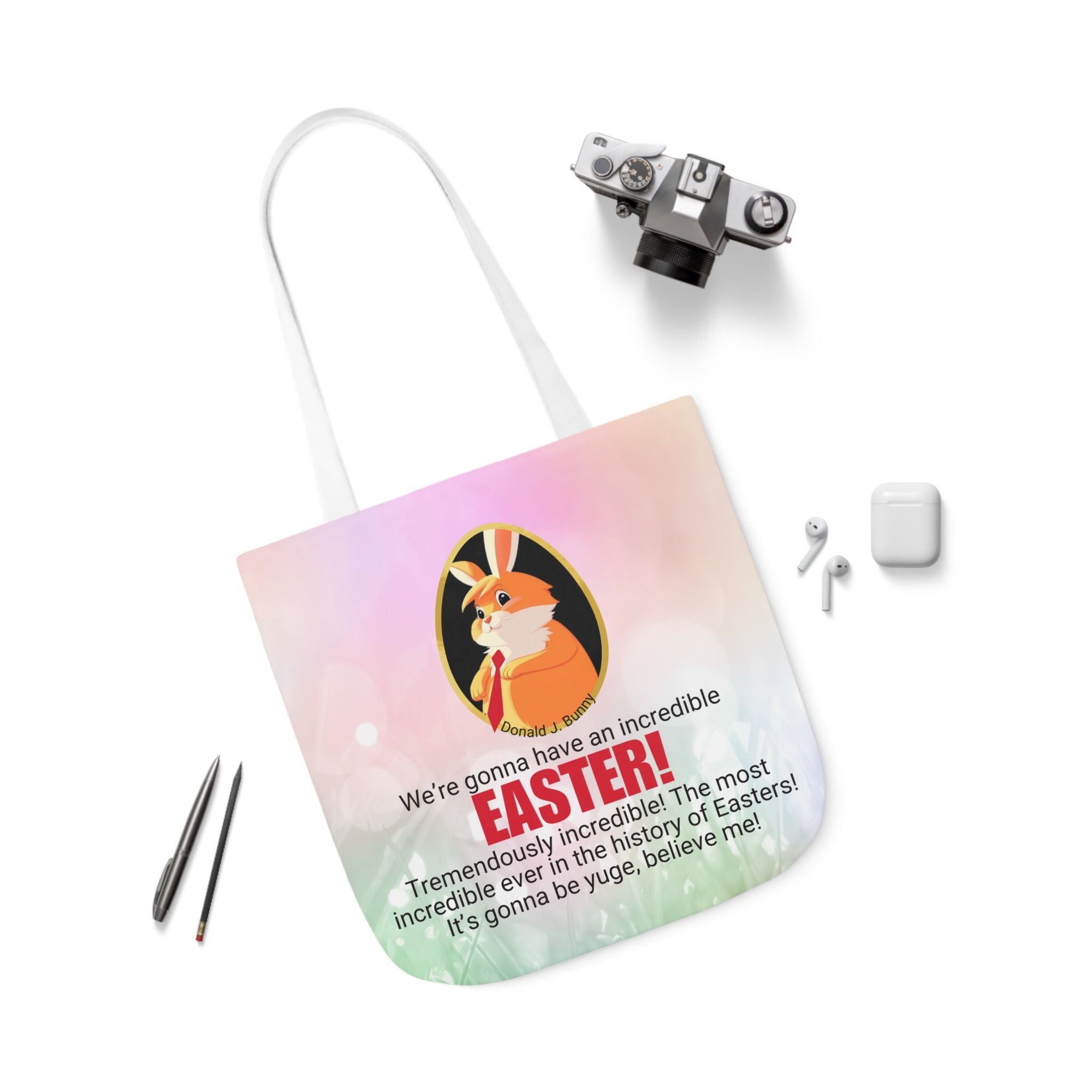 Incredible Easter Canvas Tote Bag - 5-Color Straps Printify