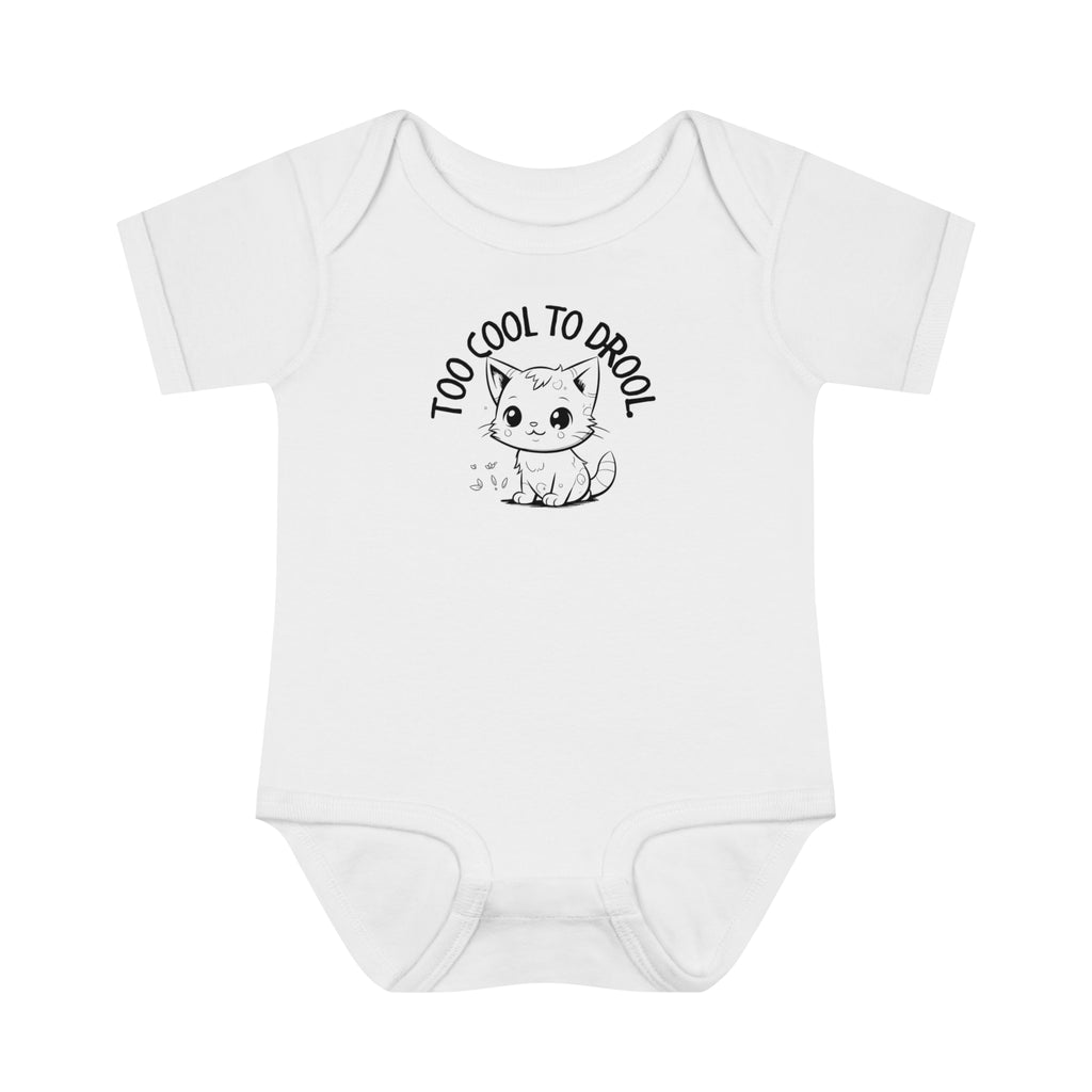 Too Cool To Drool Infant Baby Rib Bodysuit - Kids clothes - Epileptic Al’s Shop