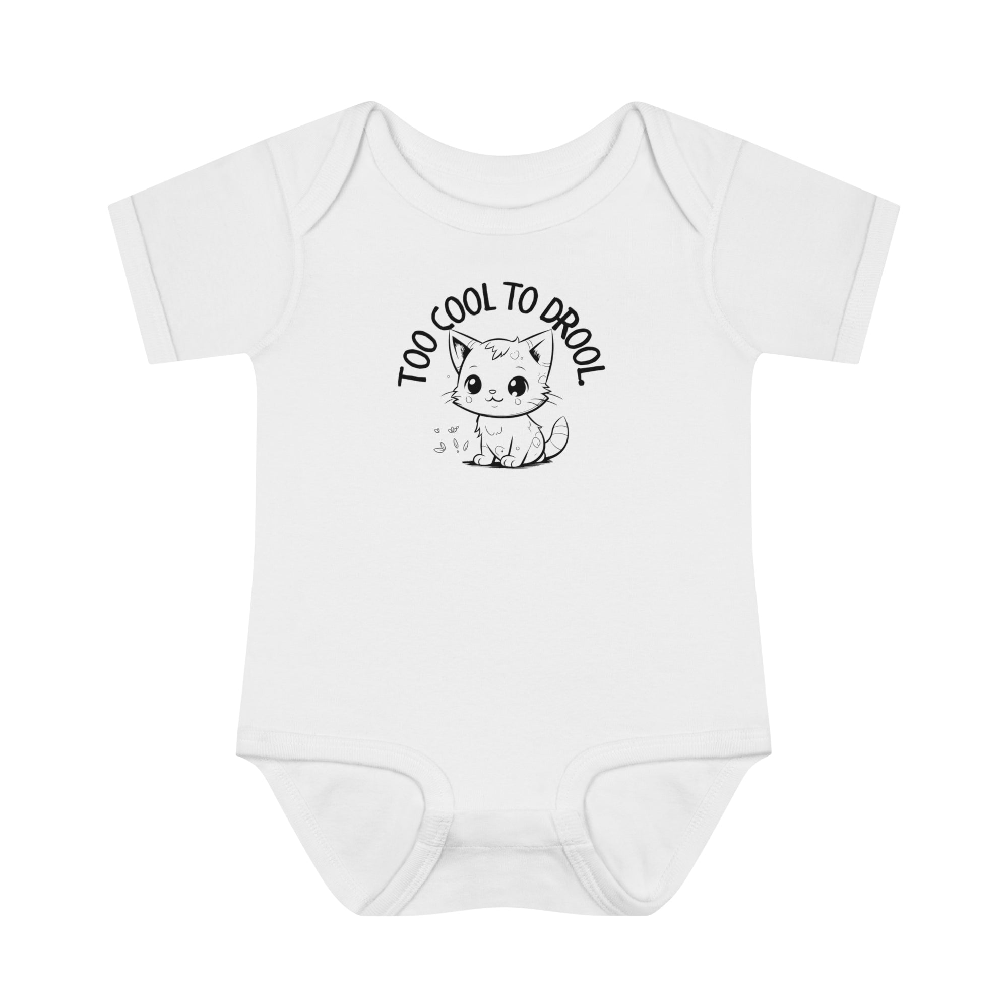 Too Cool To Drool Infant Baby Rib Bodysuit - Kids clothes - Epileptic Al’s Shop