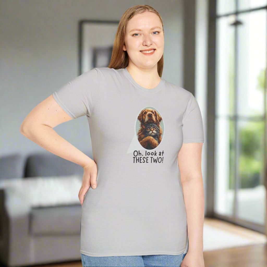 Oh Look at These Two! Unisex Softstyle T-Shirt