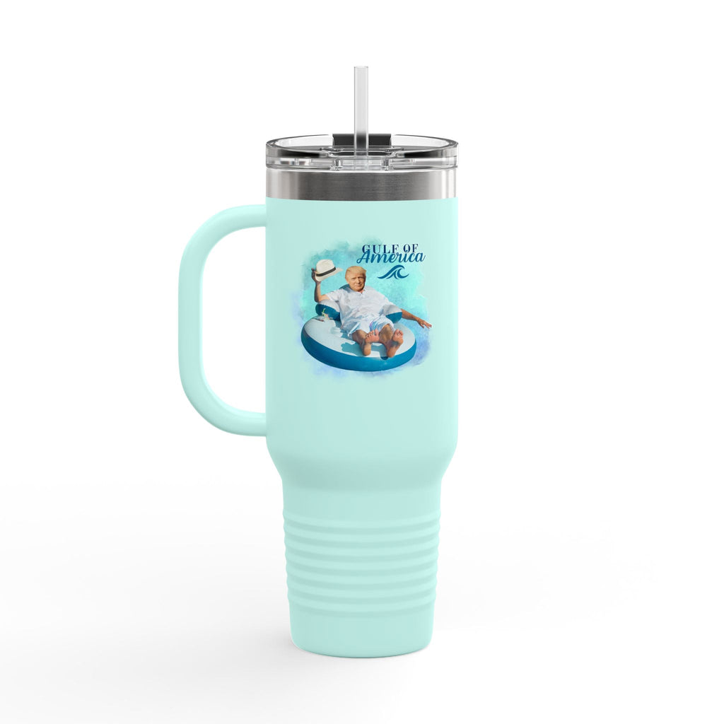 Trump Gulf of America Insulated Travel Mug - 40oz Printify